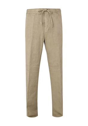 120% Lino drawstring trousers - Neutrals