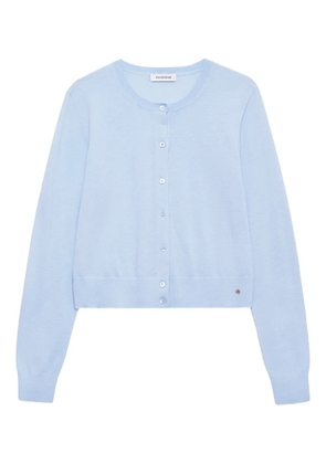 ANINE BING moni cropped cardigan - Blue