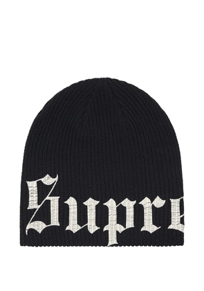 Supreme printed beanie hat - Black