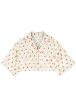 Palm Angels Bear Monogram shirt - Neutrals