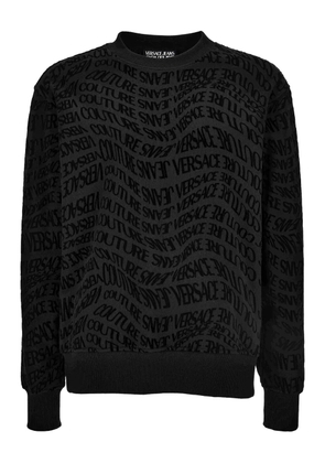 Versace Jeans Couture logo-print sweatshirt - Black