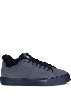 Hide&Jack fur-trim sneakers - Grey