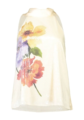 Christy Lynn Kelly floral-print blouse - Neutrals