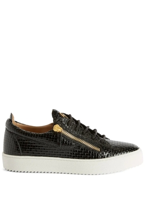 Giuseppe Zanotti Frankie double-zip low-top sneakers - Black