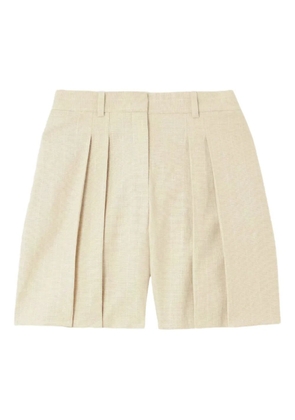 Theory pleated tailored shorts - Neutrals