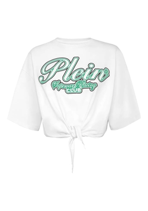 Philipp Plein Racing Club cropped t-shirt - White