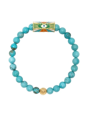 Nialaya Jewelry Evil Eye beaded bracelet - Gold