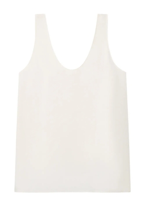 Another Tomorrow silk tank top - Neutrals