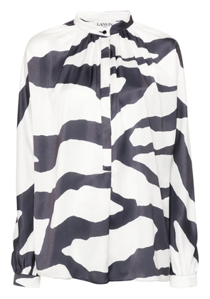 Lanvin graphic-print blouse - White