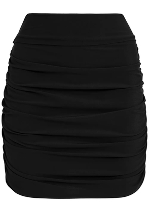 Amir Slama draped mini skirt - Black