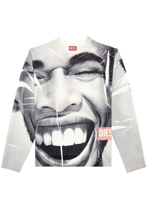 Diesel K-Victory photograph-print sweatshirt - White