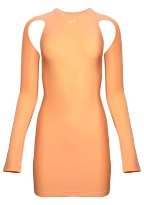 Off-White Sleek cut-out minidress - Orange