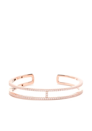 APM Monaco Double Line Pavé cuff - Pink