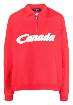 DSQUARED2 logo-print cotton sweatshirt