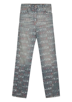 Lanvin x Future mid-rise straight leg jeans - Blue