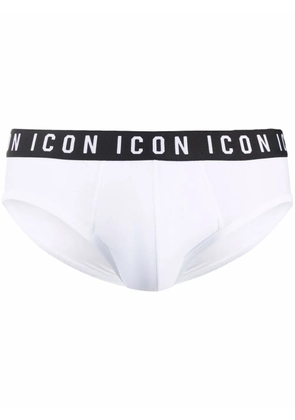 DSQUARED2 Icon waistband briefs - White