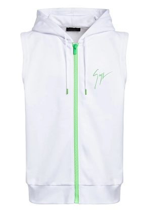 Giuseppe Zanotti LR-41 sleeveless hoodie - White