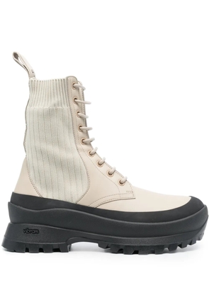 Stella McCartney Trace lace-up ankle boots - Neutrals