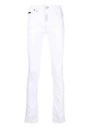 Philipp Plein Hexagon low-rise slim-cut jeans - White