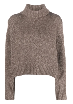 Polo Ralph Lauren roll-neck mélange jumper - Brown