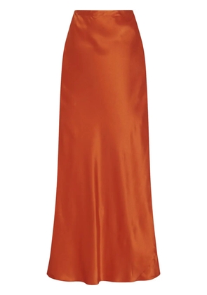 Rosetta Getty bias maxi skirt - Orange