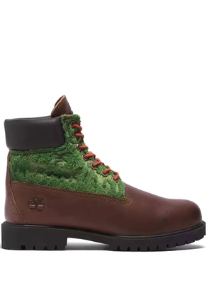 Timberland Heritage Black Pioneers 6-Inch Waterproof 'Brown Full-Grain' boots