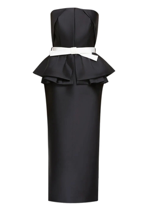 Dice Kayek bow-detailing midi dress - Black