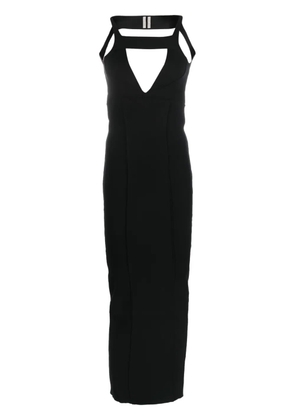 Rick Owens cut-out sleeveless maxi dress - Black