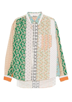 midorikawa floral-print shirt - Neutrals