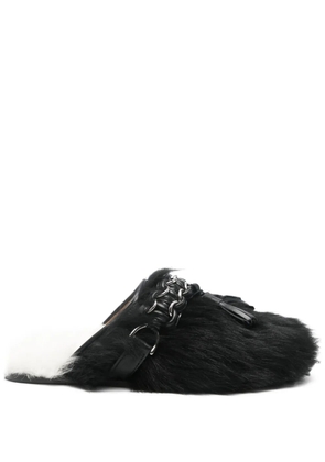 Toga Pulla chain-embellished mules - Black