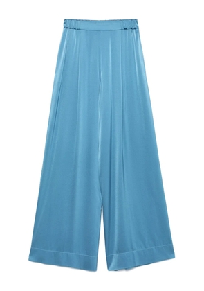 Forte Forte elasticated-waistband palazzo trousers - Blue