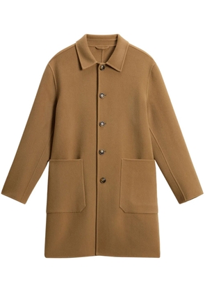 Woolrich single-breasted coat - Brown