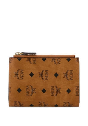 MCM logo-print wallet - Brown