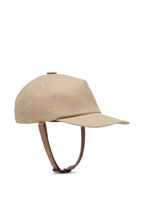 Maison Margiela leather-strap baseball cap - Neutrals