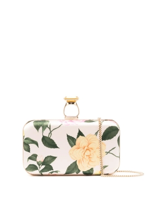 Sachin & Babi On The Rocks Lemonade Bouquet-print clutch bag - Pink