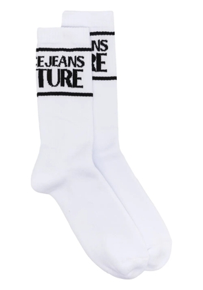 Versace Jeans Couture logo-print cotton socks - White