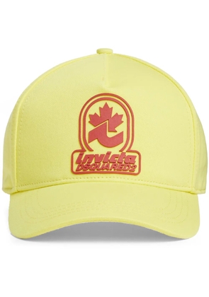 DSQUARED2 logo applique baseball cap - Yellow