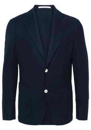 Eleventy honeycomb-knit cotton blazer - Blue