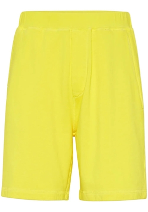 DSQUARED2 logo-print track shorts - Yellow