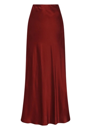Rosetta Getty bias maxi skirt - Red