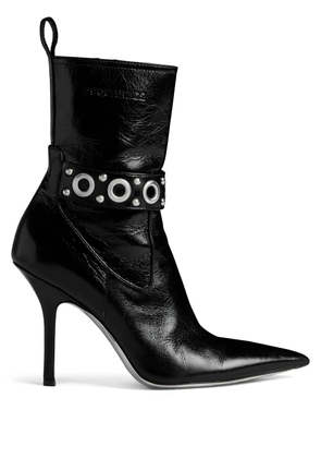 DSQUARED2 Gothic eyelet-embellished leather ankle boots - Black