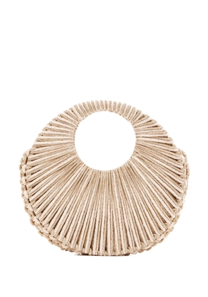 Hibourama medium Jaya beaded tote bag - Neutrals