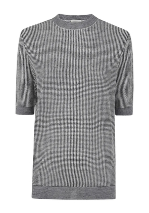 Ballantyne geometric-print T-shirt - White