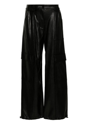 Simkhai Sofia faux-leather cargo trousers - Black