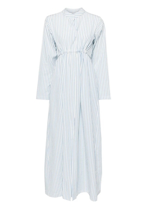 Bambah striped tie string kaftan - Blue