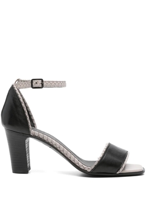 Pantanetti 80mm leather sandals - Black