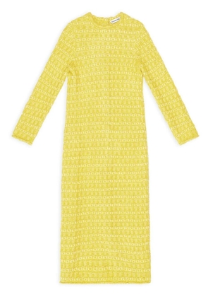 Balenciaga woven midi pencil dress - Yellow