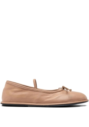 Officine Creative bow-embellished ballerina shoes - Neutrals