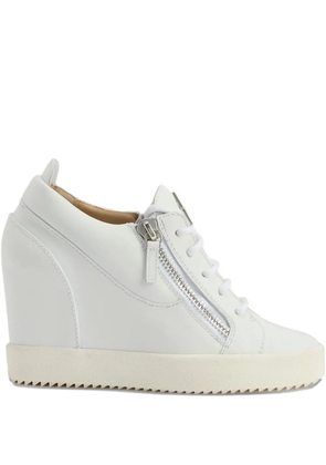 Giuseppe Zanotti Addy Wedge zip sneakers - White