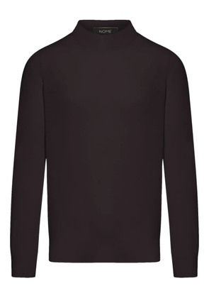 GIUUNO high-neck long-sleeve sweater - Brown